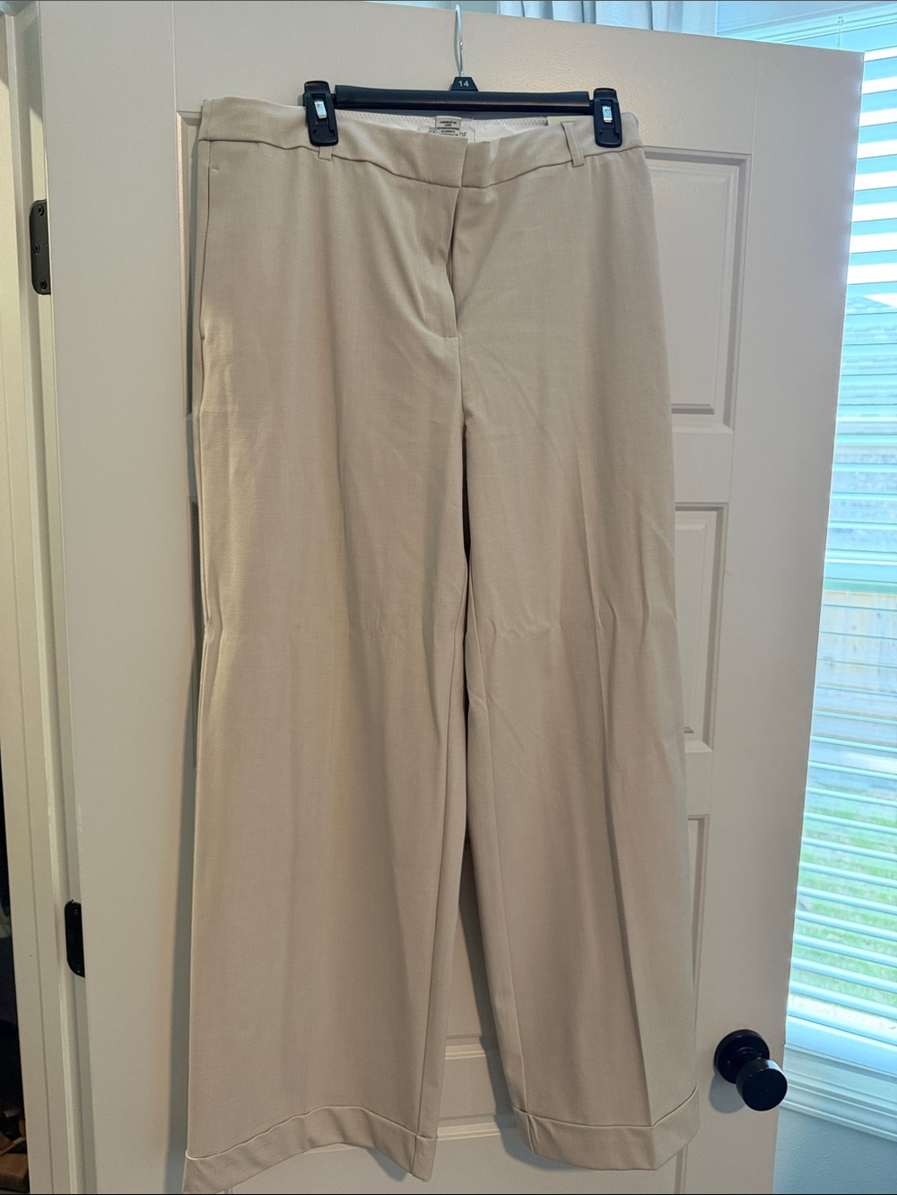 Rachel Zoe Wide Leg Cuffed Slacks